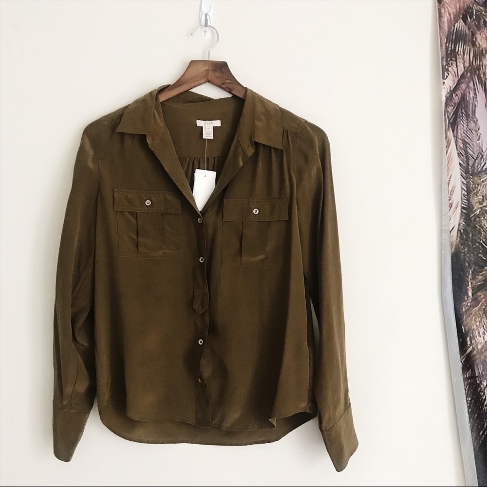 Brand New J.Crew Effortless 100% Silk Blou…